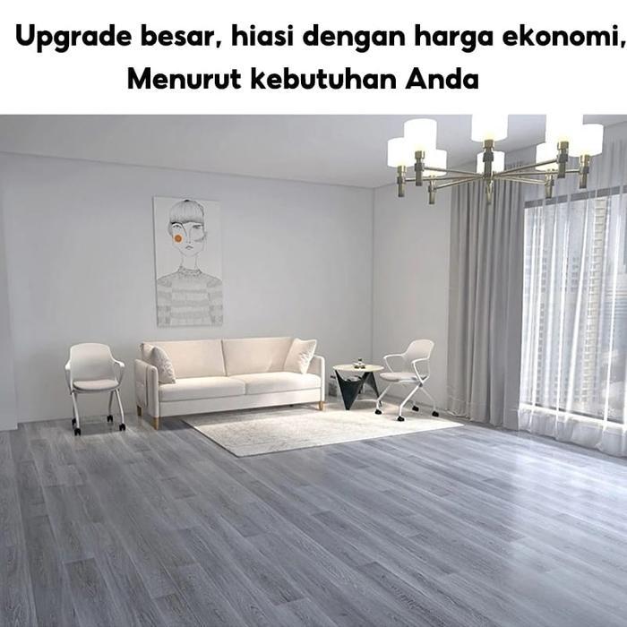 Karpet Vinyl Lantai Kualitas Premium Wallpaper Lantai Tebal 0.7mm Lebar 2 Meter Motif Kayu