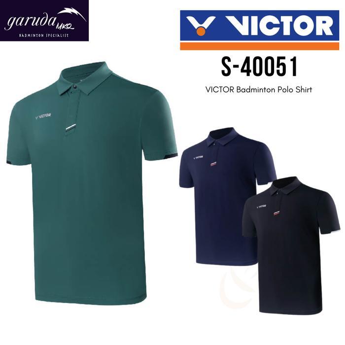 BAJU BADMINTON VICTOR S-40051 / BAJU CASUAL VICTOR T S-40051 / VICTOR Badminton Polo Shirt
