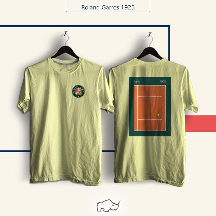 T-Shirt Tennis French Open Roland Garros Paris 1925 kaos turnamen tenis