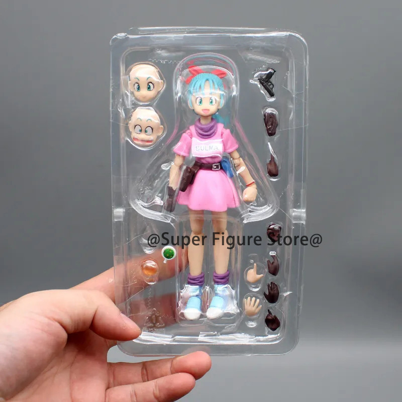 SHF Dragon Ball Bulma Adventure Begins Action Figure Collection Desktop Ornaments 13cm Anime Bulma