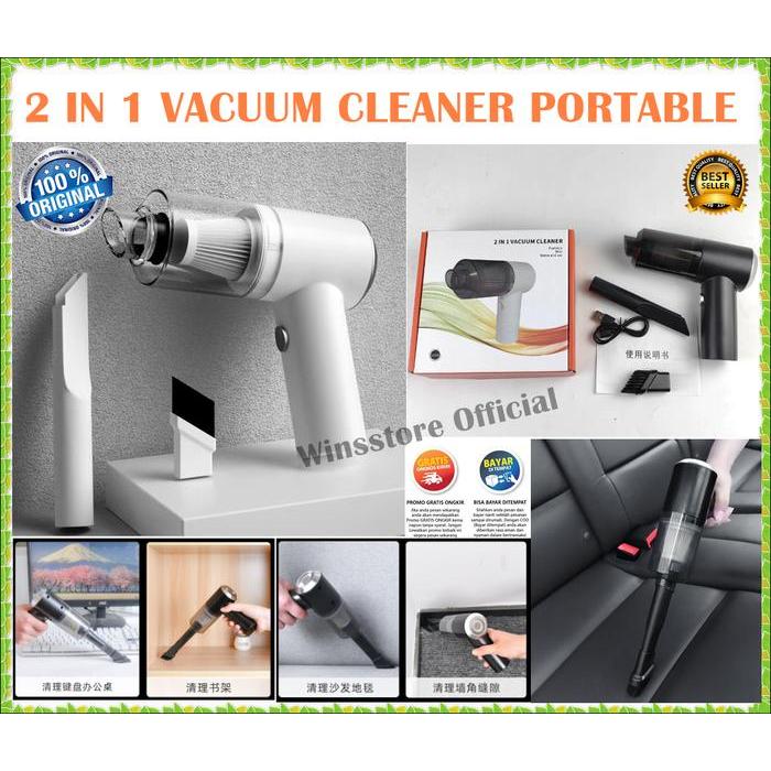 Terlaris Vacuum Cleaner Penyedot Debu Mobil Portable Penyedot Debu Kasur Mini SALE
