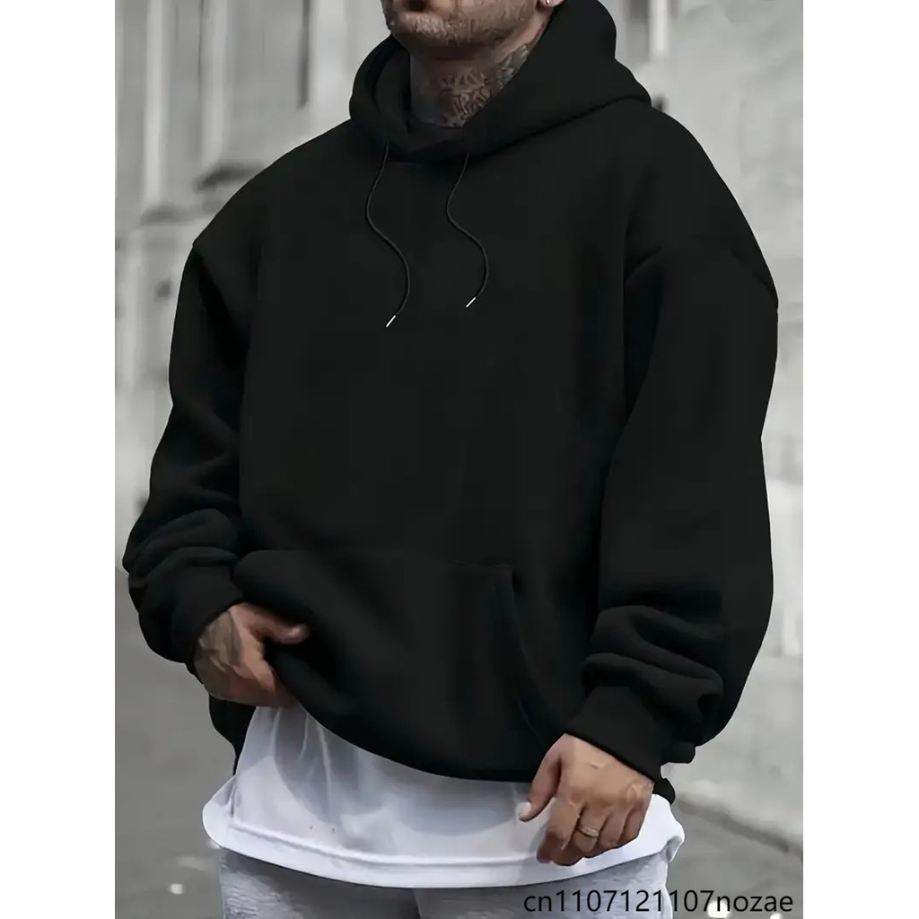 Fleece Men's Women Oversize Casual Sweatshirt Hoodies Couple Unisex Pullover Autumn Winter Loose