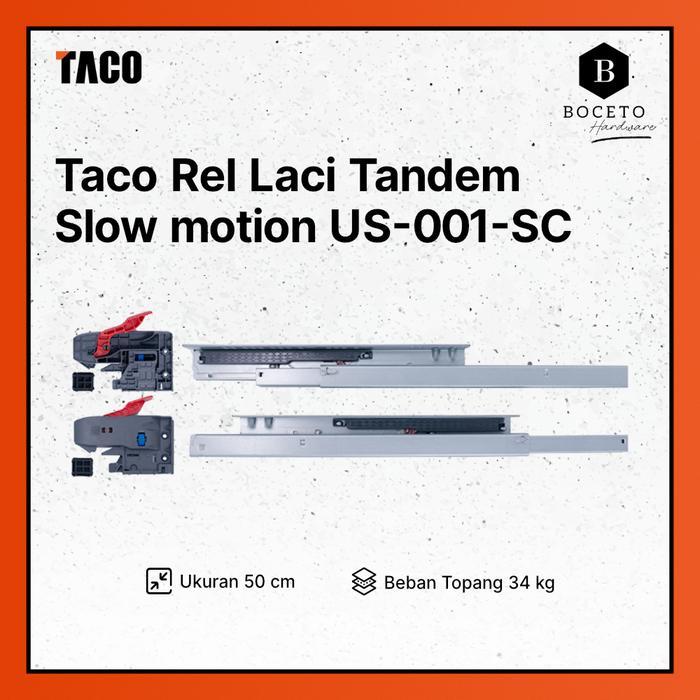 REL LACI TANDEM TACO SLOWMOTION / REL TANDEM SOFT CLOSE PANJANG 50 CM