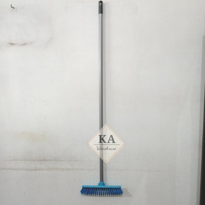 Sikat Lantai Gagang Panjang / Sikat WC Dorong / Sikat WC Gagang