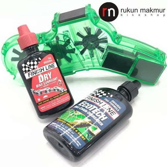 Finish Line Bicycle Pro Chain Cleaner Tool Kit Include Bike Chain Lube & Cycling Chain Degreaser Set
