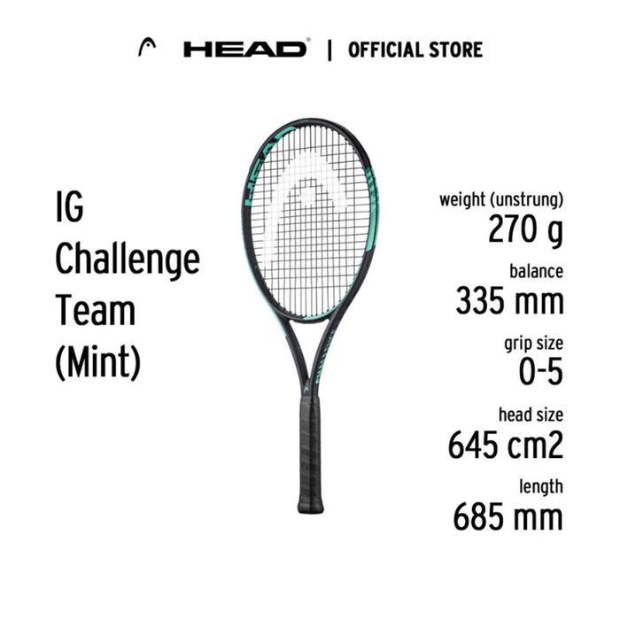 Head Tennis Racket Ig Challenge Sc20 Series 2024 - Raket Tenis Terpasang Senar Free Cover Bag