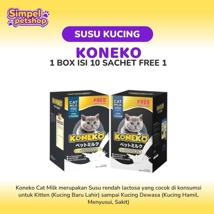 Youthfulyield Susu Koneko 1 Box Isi 10 Sachet Free 1 Sachet Susu Kucing Koneko