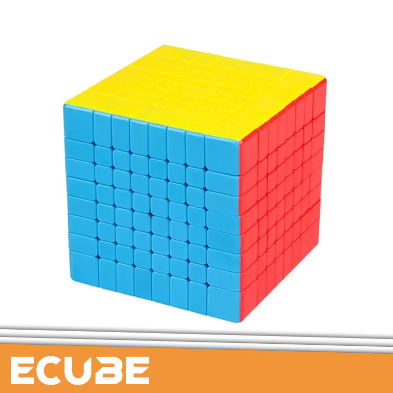 [ECube] MoYu MeiLong 8x8x8 Magic Cube Stickerless Black Speed Cube for Classroom Cubing - 8x8 Size