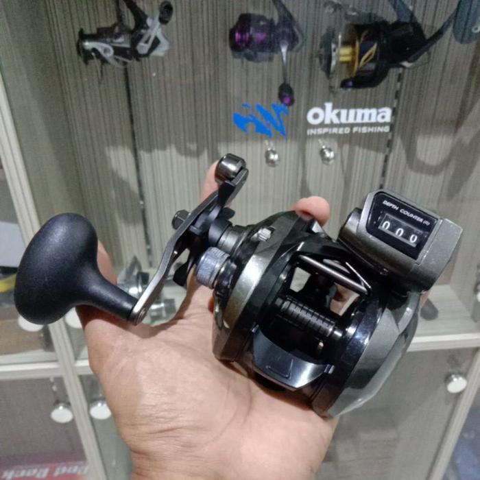 Reel BC OKUMA CONVECTOR 163DLX, 354DLX Low Profile Line Counter baitcasting Joran Pancing Metal