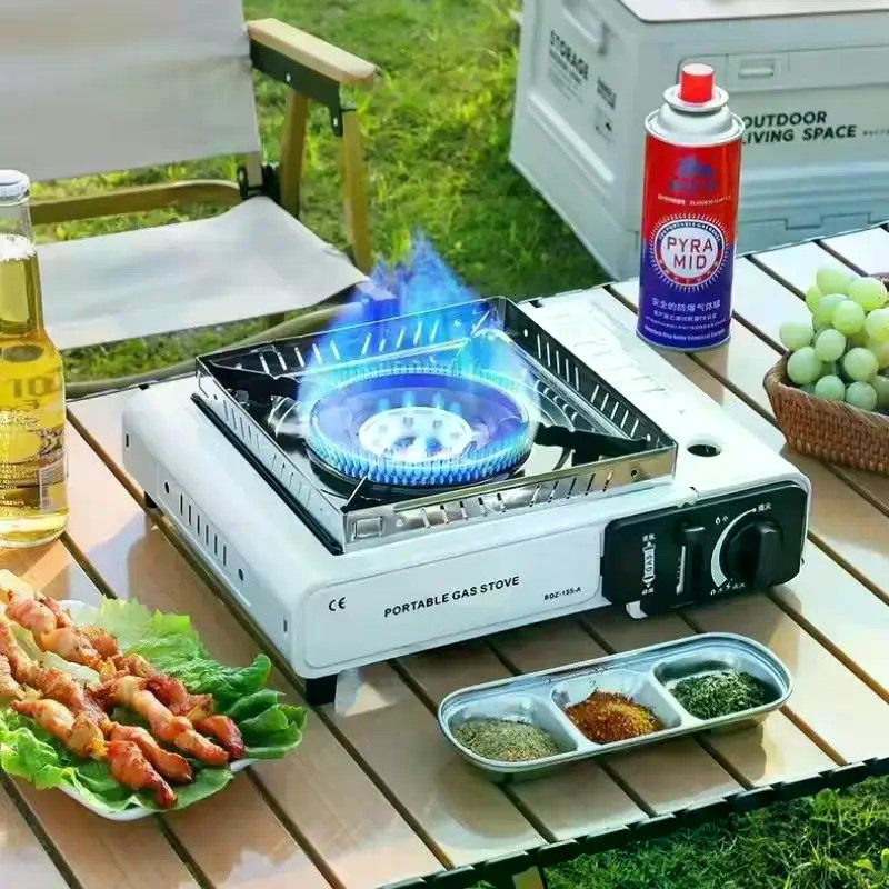 Portable Outdoor Cassette Stove Butane Gas Stove For Hot Pot BBQ Camping Cooking Lightweight Compact