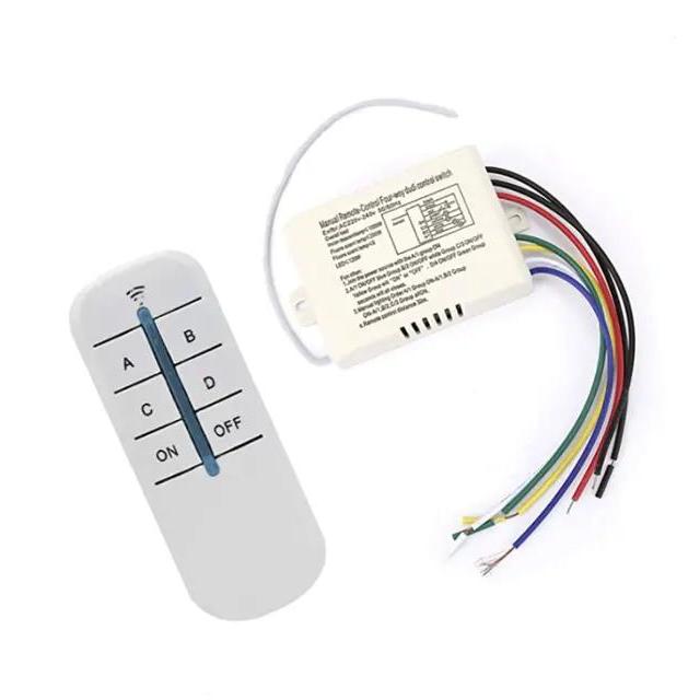PROMO Saklar Lampu Kendali Jarak Jauh 4 Arah 220V Saklar Lampu Wireless / Saklar Lampu Remote