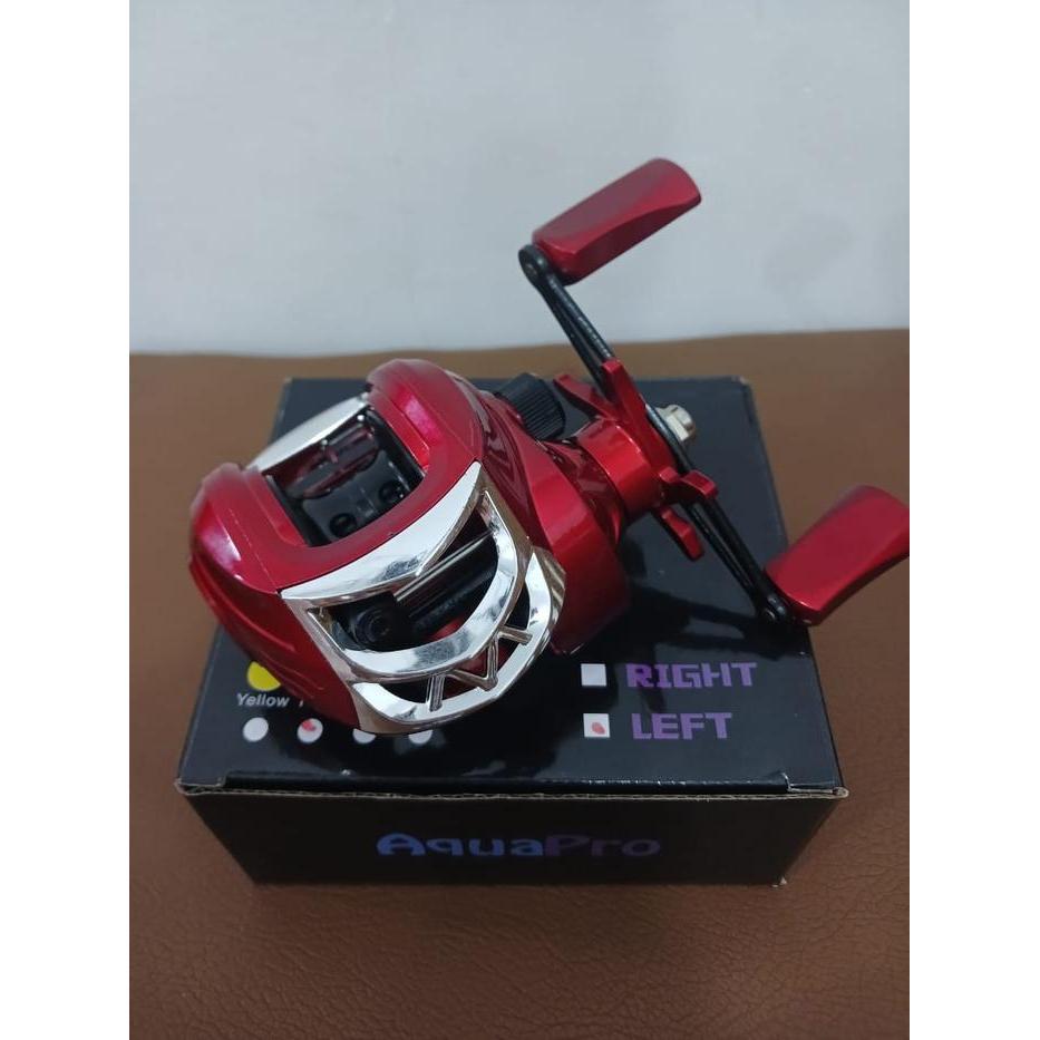 Reel Pancing Kumparan Pancing Baitcasting RM2000 Black Red, Rol Pancing Luar Ruangan Rol Casting