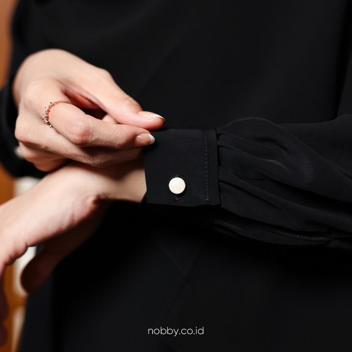 Nobby Nilam Dress Gamis Muslim Wanita Bahan Soft Muji Busui Wudhu Friendly