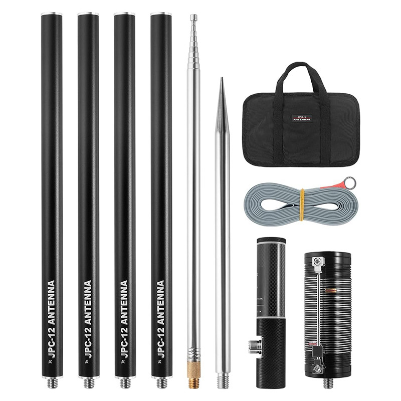 Radio Antennas JPC-12 HF Antennas for Ham Radio with Slide Regulator 7MHz-50MHz All Band Hf Vertical