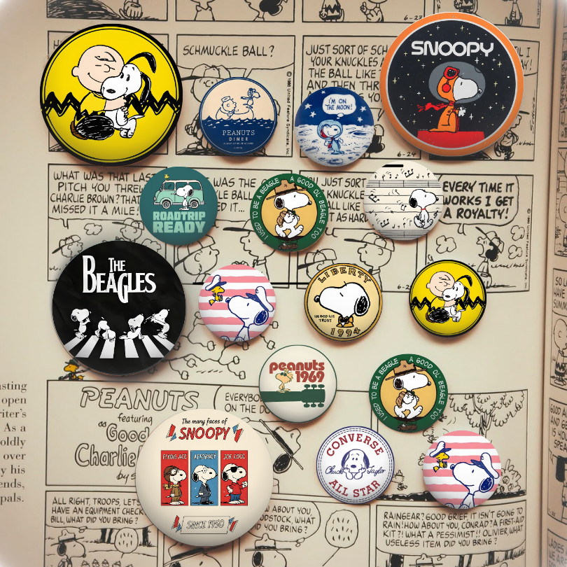 [DOMI WORLD] Pin Button Snoopy Peanuts Badges Vol. 1