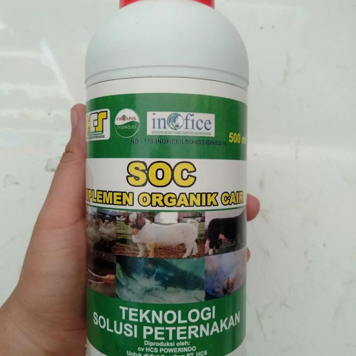 DISKON SOC HCS SUPLEMEN ORGANIK CAIR UNTUK HEWAN TERNAK DAN IKAN 500ML