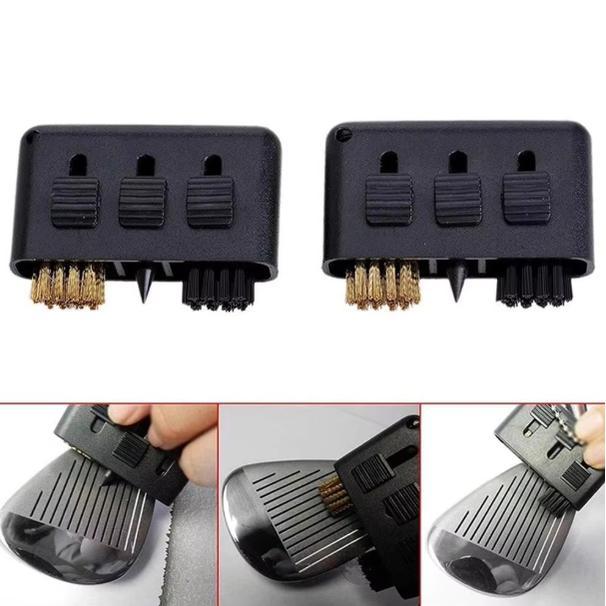 Brush Sikat Sharpener Mini Pembersih Alur Tongkat Stick Stik Putter Wedge Bola Sepatu Golf