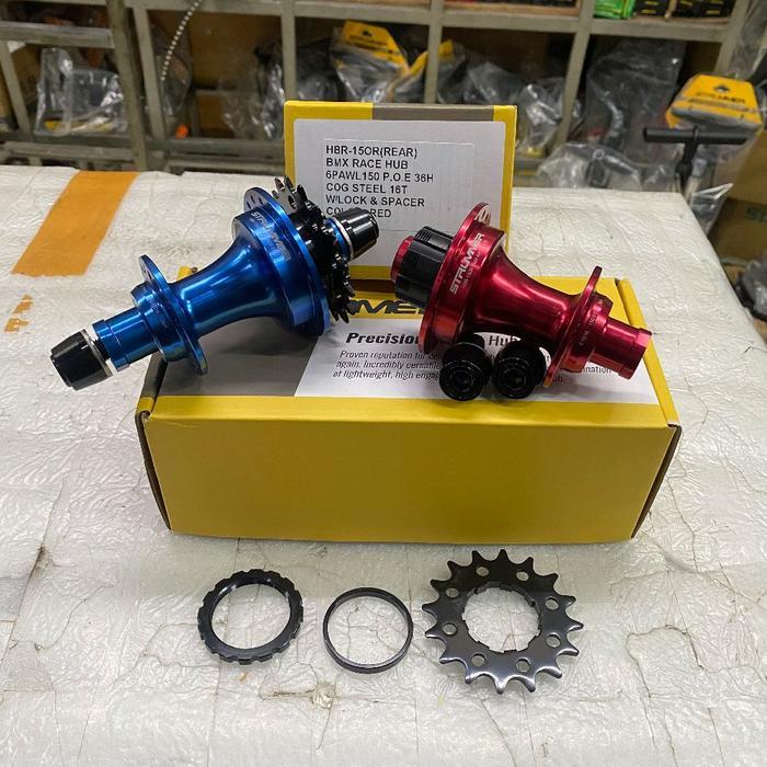 Strummer Hbr-150R Bmx Race Hub With 16T Cog Hub-00153Bk Rear - Strummer Bmx Race Hub Alloy Bearing