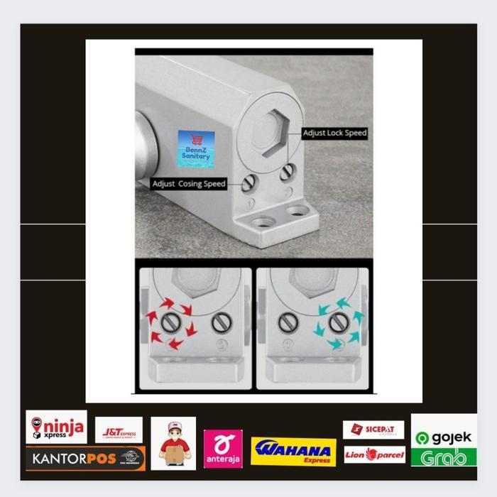 Door Closer Alumunium/Penutup Pintu Otomatis/Door Closer Alumunium Pasti Promo