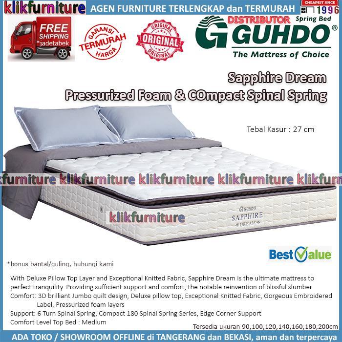SAPPHIRE DREAM (kasur 160x200cm) Guhdo Springbed