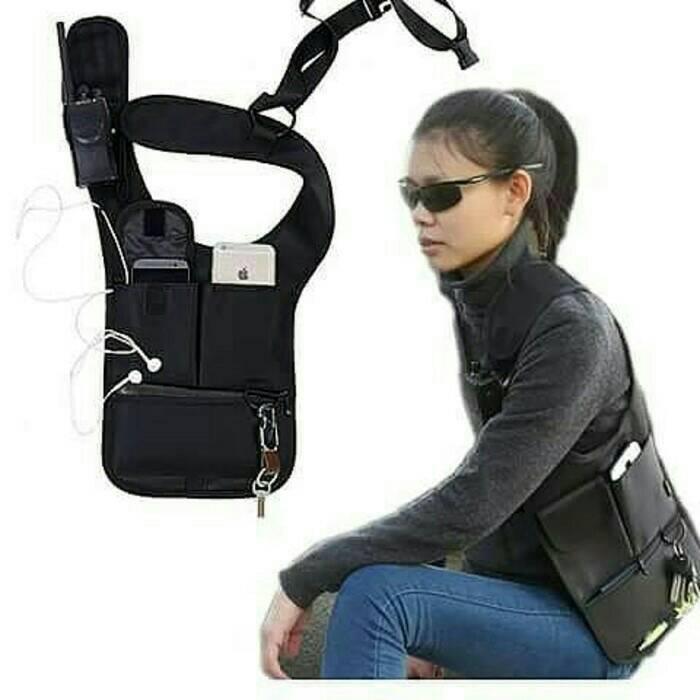 Tas Selempang Minimalis Tas Gadget Rompi Fbi Polisi Multifungsi