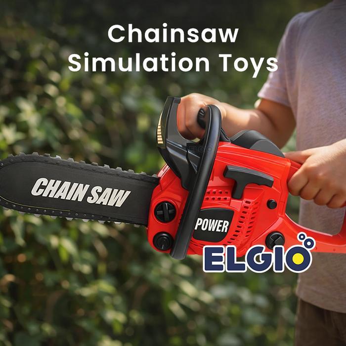 Mainan Simulasi Gergaji Mesin Chainsaw Elektrik Anak Permainan Alat Konstruksi