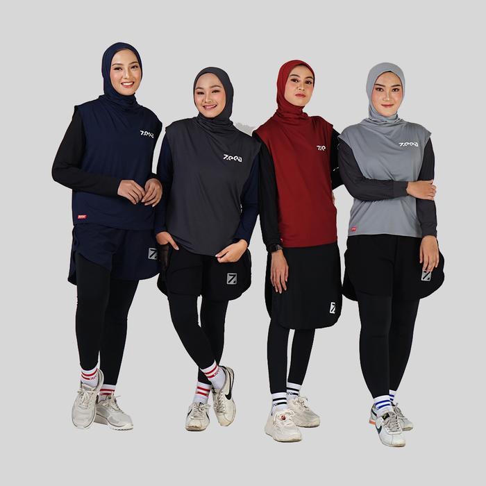 Zeea Hayfa P Dagli Outer Hijab Olahraga Muslim Sport Panjang