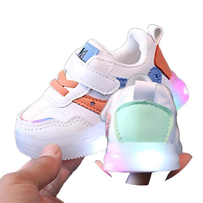 Sepatu Anak Laki Laki Perempuan Led / Sneaker Anak Led Perempuan Laki Laki Usia 1 - 5 Tahun/ Free