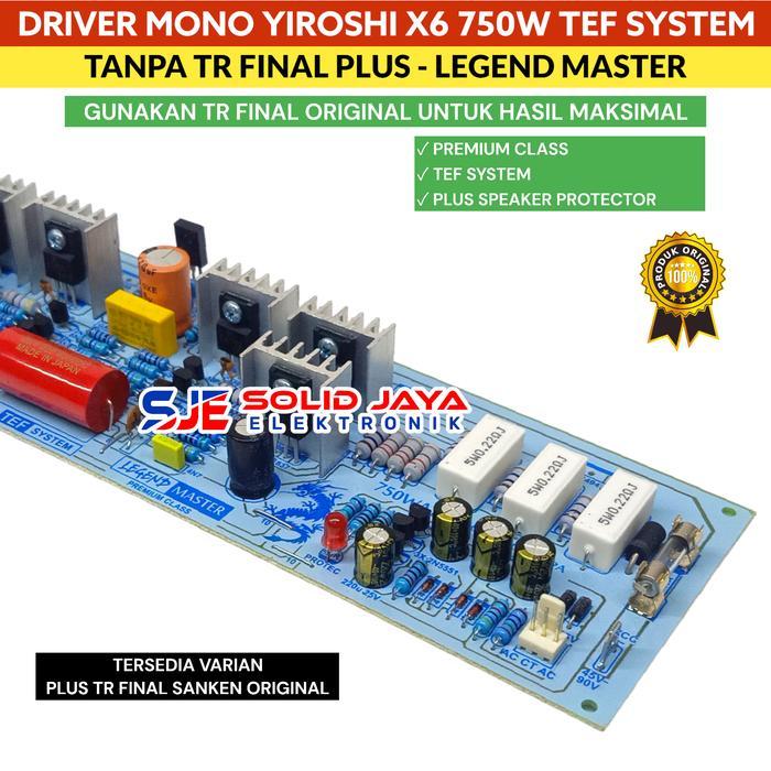 Kit Driver Power Yiroshi X6 750W Power Amplifier X 6 Tanpa Tr Final Populer