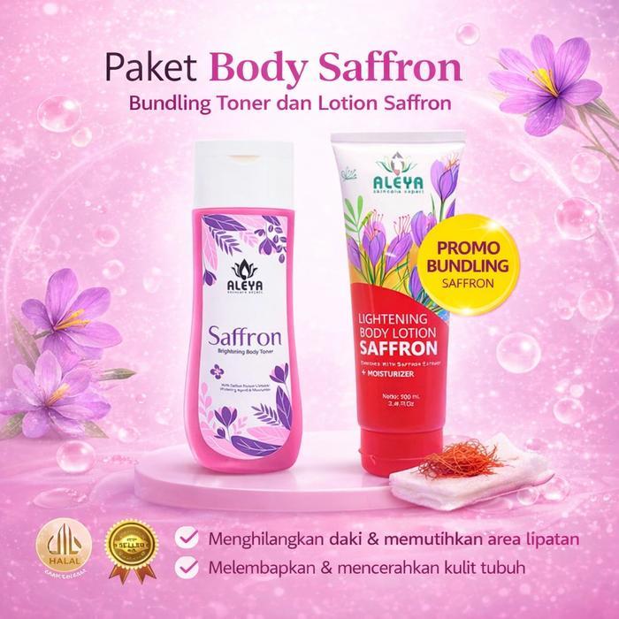 Aleya Skincare Expert Aleya Toner Body Plus Lotion Saffron Bpom Mencerahkan Pencerah Dengan Ekstrak