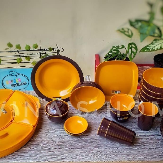 Sale- Set Peralatan Makan Melamine Dan Party Set Golden Dragon