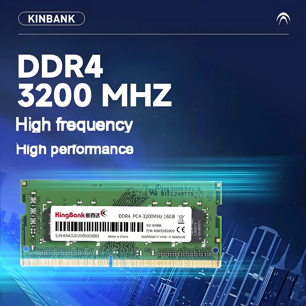 Original KingBank RAM 1.2V DDR4 3200Mhz 16GB Desktop/Laptop RAM 260pin/288pin SO-DIMM/UDIMM Memory