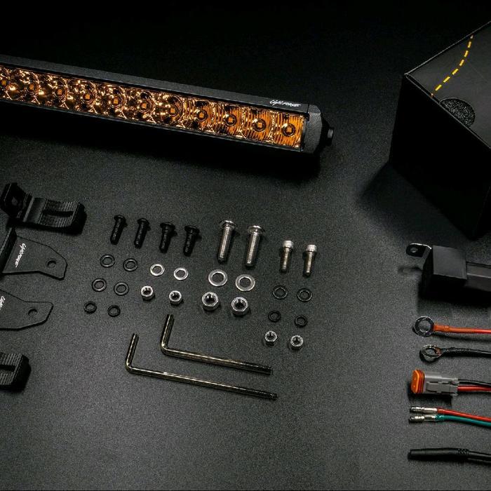 LIGHTFORCE VIPER LIGHT BAR Logo 30 INCH AMBER SINGLE ROW LED