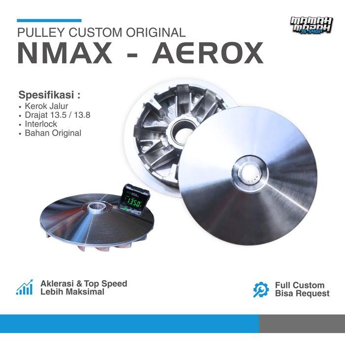 Pulley Custom Nmax Aerox Lexi Rumah Roller Aerox Nmax 155 Big Pulley 2Dp Pulley Bubut Custom Kerok