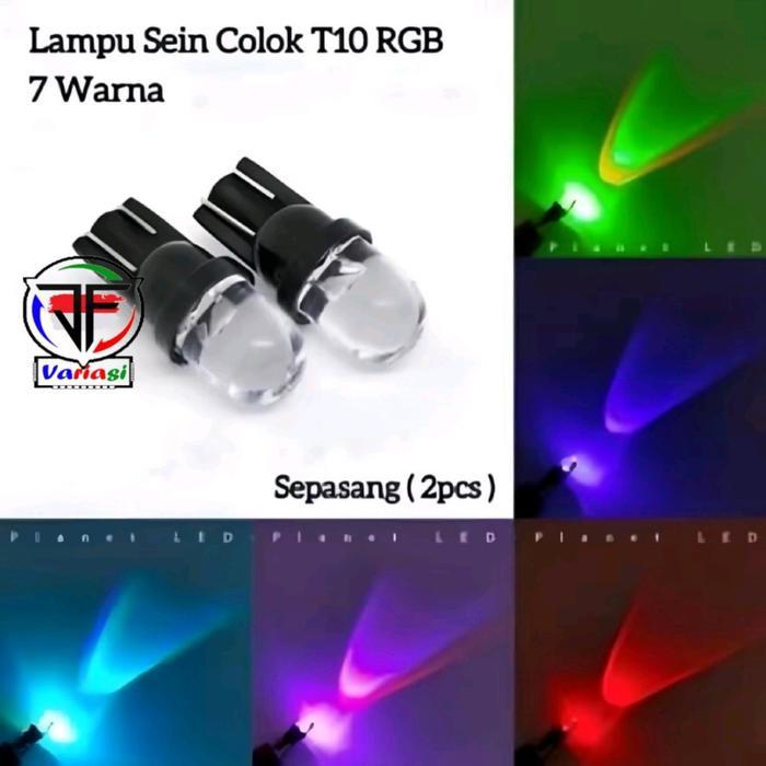 "New" Lampu Sen 7 Warna / Lampu Sen Senja Kedip 7 Warna / Lampu Sen Colok 7 warna Kedip Car