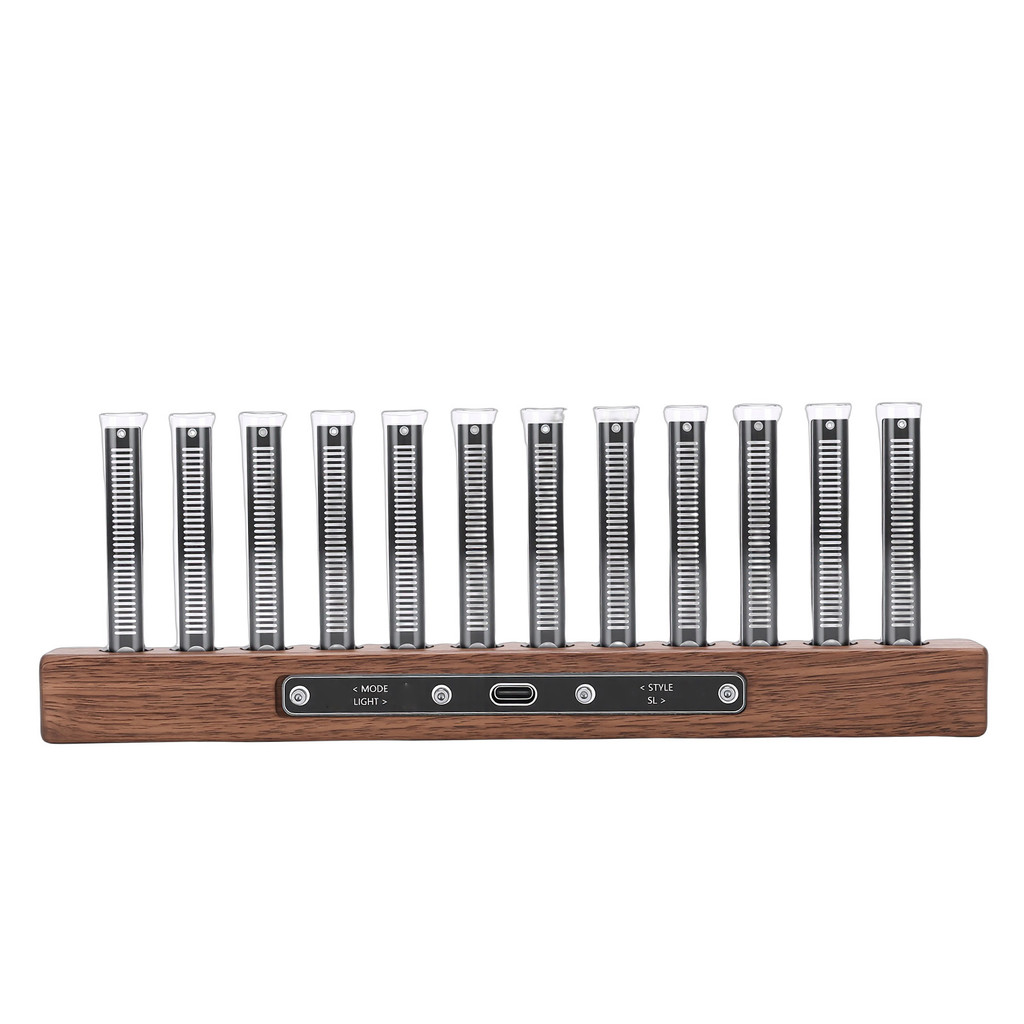 LED Music Spectrum Display Home Audio Analyzer High Sensitivity Music Rhythm Light Bar with 12 Light