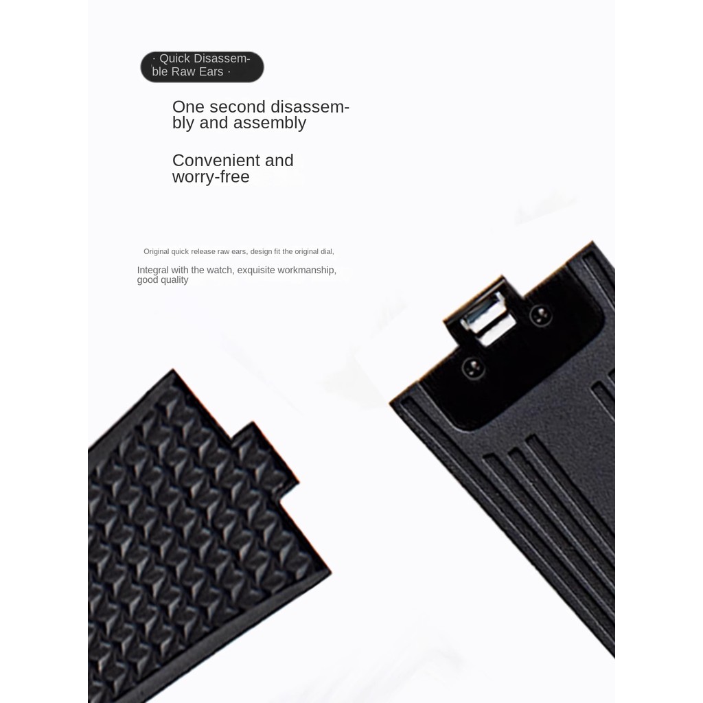 Original FKM Quick Release Watch Strap Compatible with Vacheron Constantin Overseas