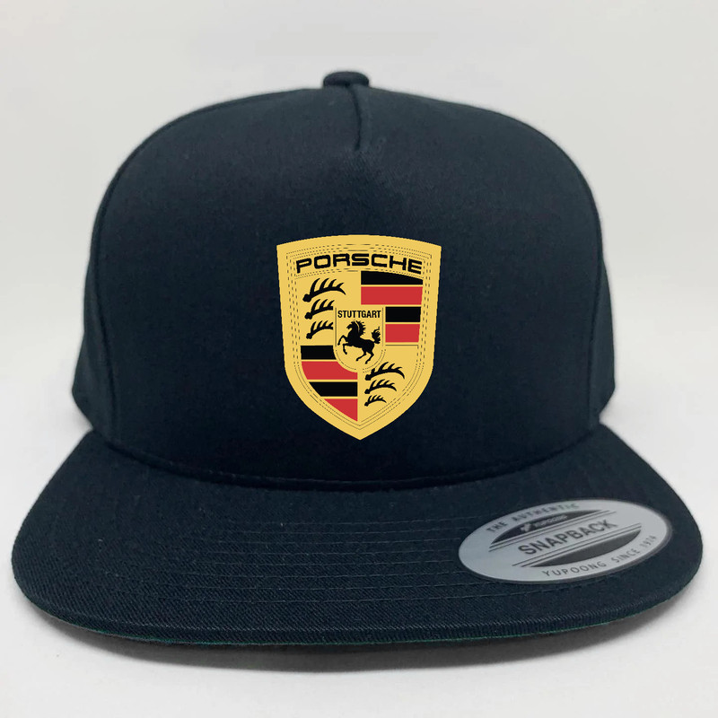 Topi Snapback Porsche kuda logo
