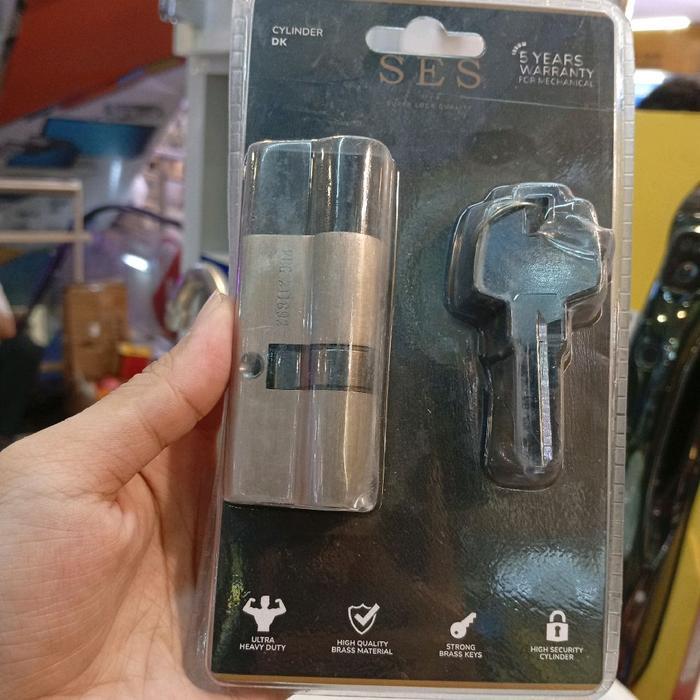 CYLINDER PINTU SES 60MM SN/AB/CYLINDER KUNCI PINTU SES KUNINGAN