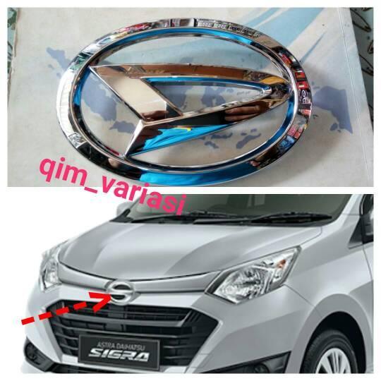 EMBLEM LOGO DAIHATSU SIGRA BLACK CHROME READY