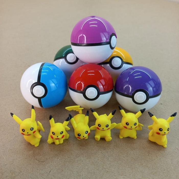 Mainan Pokeball Mistery Isi 6 Original
