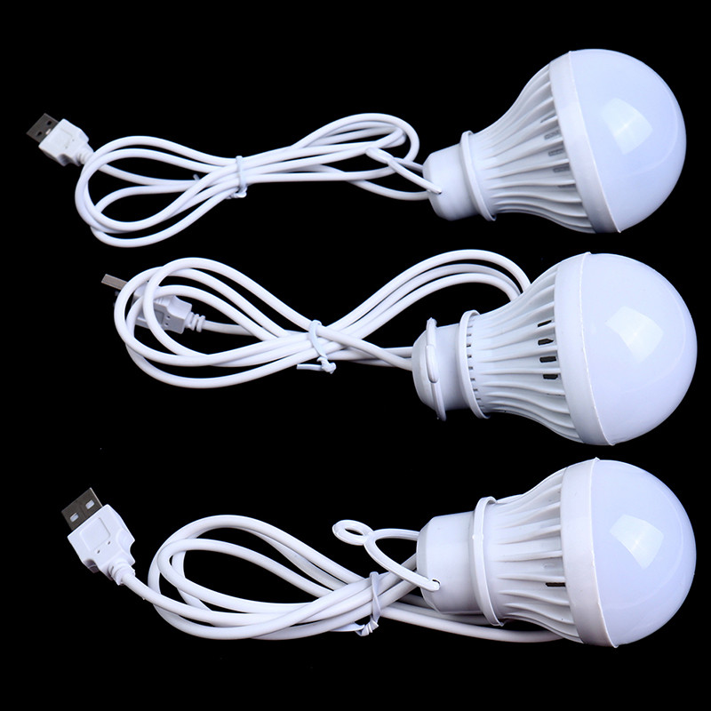 1pcs 3W/5W/7W Power  Portable Lantern Camp Lights USB Bulb Outdoor Camping Multi Tool
