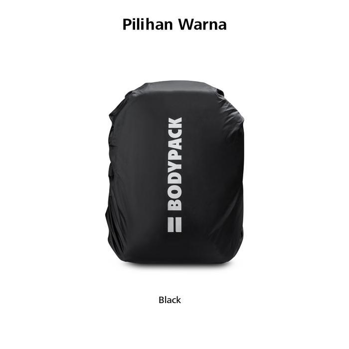 Bodypack Regen 2.0 Bag Cover Pelindung Tas Hujan Durable Tahan Air - Hitam Tbk