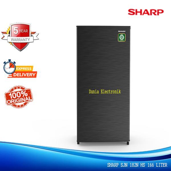 SHARP Kulkas 1 Pintu 166 Liter SJN 182N HS Rak Kaca Tinggi 120cm