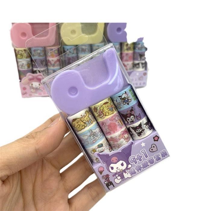 SL 9+1 SELOTIP KERTAS MINI SANRIO PLUS DISPENSER SELOTIP MINI TAPE / SELOTIP MINI WASHI TAPE SANRIO