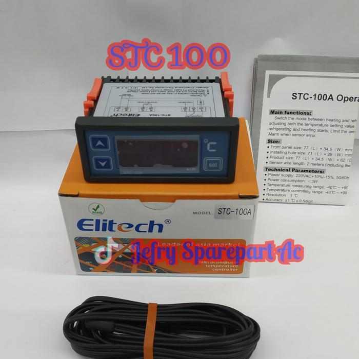 Thermostat Stc100 Controller Suhu Elitech