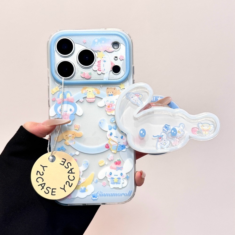 Lucu Cinnamoroll Biru Case Bening Samsung A37 A57 5G A07 A56 A17 5G A52 A52S 5G A50 A15 A24 A73 A04S