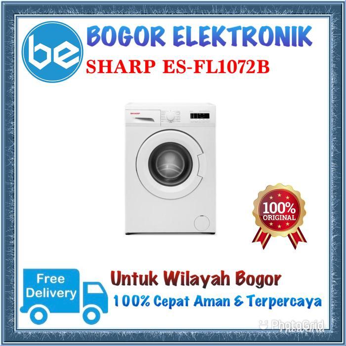 SHARP MESIN CUCI FRONT LOADING 7KG ES-FL1072B ESFL1072B FL1072B