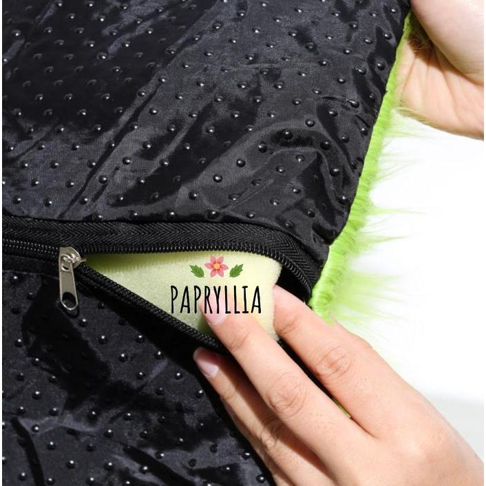 Karpet Lantai Tebal Kasur Busa Bulu Korea 200x150cm Tebal 3cm + Busa