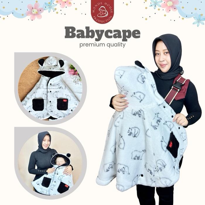 M&Dee - Babycape Mantel Bayi Selimut Topi Bayi Balita Bayi Baru Lahir